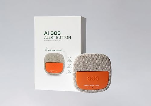 Salvavita Anziani Dispositivo di Telesoccorso con Riconoscimento Vocale Pulsante SOS Persone Fragili - Honorern