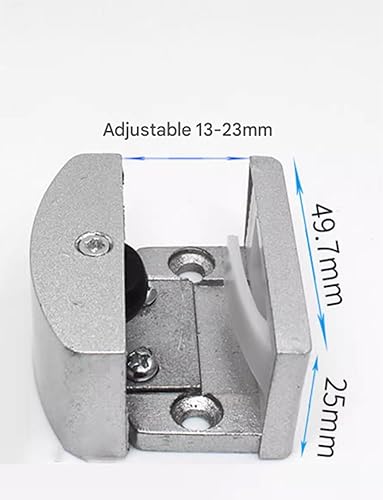 Guida Inferiore Regolabile for Porta Doccia Scorrevole Adatta for Porta Doccia Scorrevole, canali for Guida for Porta Doccia in Vetro, Box Vasca sospeso. - Honorern