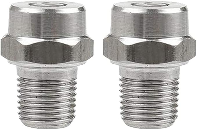 2 ugelli per idropulitrice, ZG1/4' filettatura esterna in acciaio inox, 25 gradi, 040 (1,2 mm) - Honorern