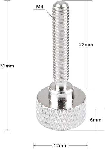 Camvate M4 × 20 viti a vite a vite (2 pezzi) - Honorern
