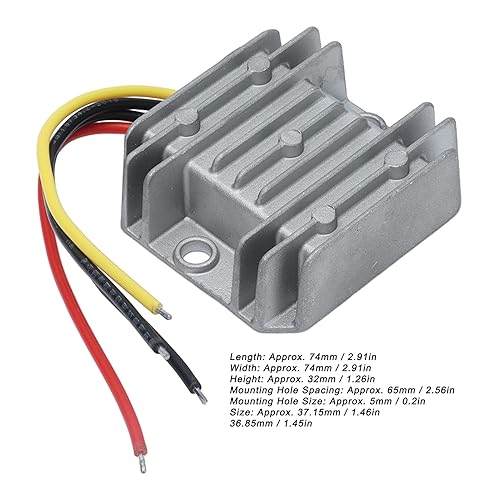 Convertitore DC Modulo Buck DC‑DC 24V a 19V 10A 190W Regolatore di Tensione Riduttore Trasformatore Adattatore di Alimentazione IP67 Impermeabile per Auto Auto - Honorern