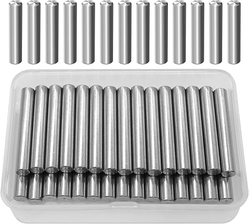 30pz Spina Centraggio 6×40 mm, 304 Acciaio Inox Perni di Posizionamento, Cilindrica Perno Supporto per Posizionamento e Collegamento Preciso di Prodotti in Legno - Honorern