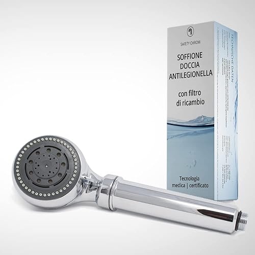 Soffione doccia con filtro antilegionella | Certificazione di protezione immediata contro la legionella | Tecnologia medica | Discreto e sicuro - Honorern