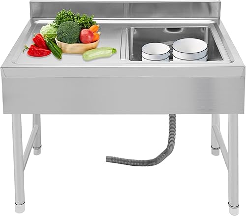 Lavandino indipendente in acciaio inox Commerciale Ristorante Lavandino Esterno Ristorante Commerciale Lavandino Rettangolare In Acciaio Inox Lavandino Da Lavanderia - Honorern