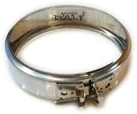 Fascetta Coprigiunto Doppia Parete 100/150mm in Acciaio Inox per Canna Fumaria Esterna Fascetta di bloccaggio doppia parete acciaio inox Coibentata - Honorern