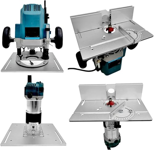 Piastra di Inserimento in Lega di Alluminio Ad Alta Durezza 2 in 1 Tavola per Fresatrice Flip Board per Fresatrice da Banco per la Lavorazione del Legno per Fresatrice di Grandi - Honorern