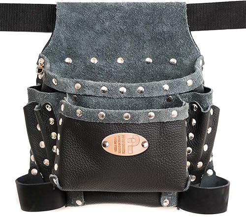 Etrusca morbida - Borsa in Vera Pelle, Colore Nero, Rivetti Bruniti, Fatto a mano in Italia, Cintura non Inclusa - Honorern