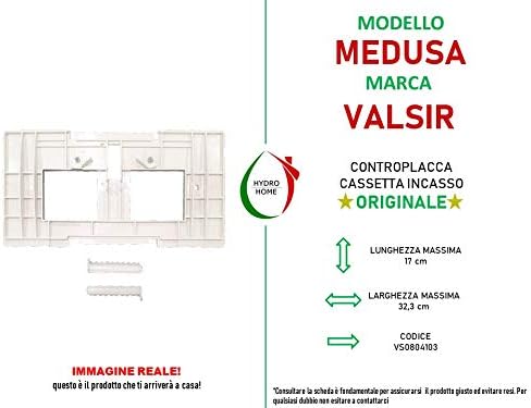 Controplacca monotasto Angel Medusa cassetta incasso Valsir by Hydro Home - Honorern