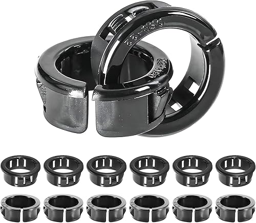 20 Pz Passacavi in Plastica, Passacavo Copriforo Organizer, 10mm Passacavo Plastica, Passacavi Rotondo, Anelli di Tenuta in Plastica Passacavi - Honorern