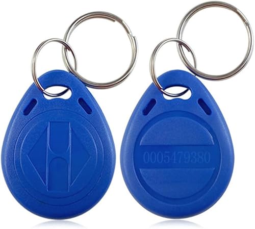 10 x RFID badge 125kHz portachiavi EM4100/TK4100 NFC token prossimità EM ripetitore intelligente ID keycard tag sistema di ingresso sicuro keyhole colore blu - Honorern