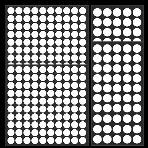 300 Pezzi Tappi Coprivite Bianchi, 10mm/20mm PVC Tappi Coprivite Adesivi Rotondo Autoadesivi Tappi Copriforo Adesivi copriforo per Fori di Vite per Armadi a Muro Scrivanie Mobili Riparazioni - Honorern