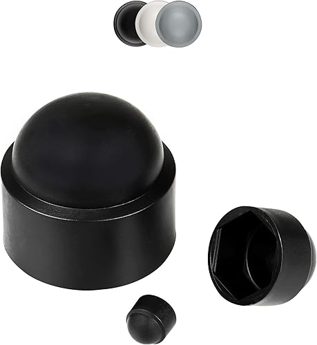10 pezzi copriviti esagonali, tappi di copertura per viti, tappo dado, tappo di protezione, vite, filettatura da M4 a M36, copertura per viti bianco nero grigio (M24, SW36, nero) - Honorern