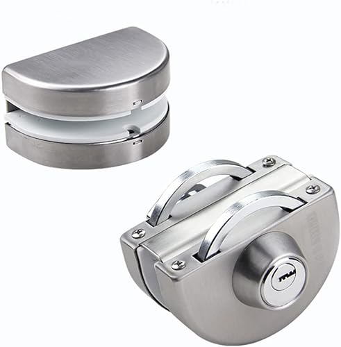 Serratura a doppio vetro in acciaio inox 304 di alta qualità con apertura su entrambi i lati, senza cornice, non richiede foratura, per vetro spesso 10-12 mm, guarnizioni per mobili per casa - Honorern
