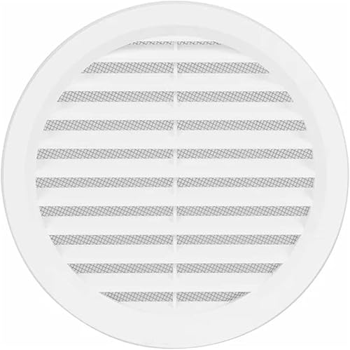 Copertura per griglia di ventilazione mini circolare, 70 mm, in plastica ASA di alta qualità, colore: bianco - Honorern