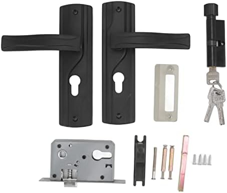 Maniglia per Porta, Serratura a Chiave Uguale per Porta Anteriore, Porta Esterna, Set Combinato di Serratura a Leva in Acciaio Al Manganese, Cuscinetto Silenzioso, Set di - Honorern