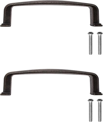 2 maniglie per mobili antichi, cassetti e armadi, design bronzo, 106 x 25 mm - Honorern