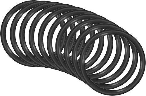 45mm x 37mm x 4mm Nitrile Gomma O-ring x 10pz Rotondo Guarnizione Rondella per Rubinetto Idraulica Riparazione Sigillatura Connessione [Nero] - Honorern