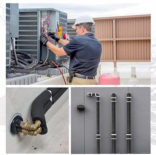 1 Pezzo 170cm Tubi in Schiuma Resistente all'Acqua Spessore 20mm Tubo Flessibile Isolante per Tubi, Tubo Isolante del Condizionatore, Tubo di Spugna per Supporti per Chitarra(32mmx9mmx170cm) - Honorern