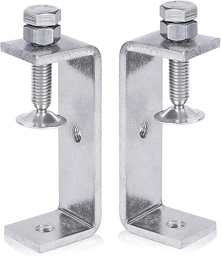 Morsetto nel Metallo Morsetto per Impieghi Gravosi Morsetto un C Morsetto per La Lavorazione del Legno con Ampie Aperture Delle Ganasce (65 Mm), 2 Pezzi - Honorern