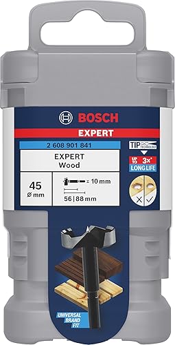 Bosch 1 punta Forstner Expert Wood (per legno tenero, legno duro, Ø 45,00 mm) - Honorern