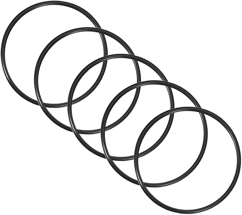 80mmx72mmx4mm Nitrile Gomma O-Ring, 5pz Metrico Meccanico Sigillatura Guarnizioni, Nero - Honorern