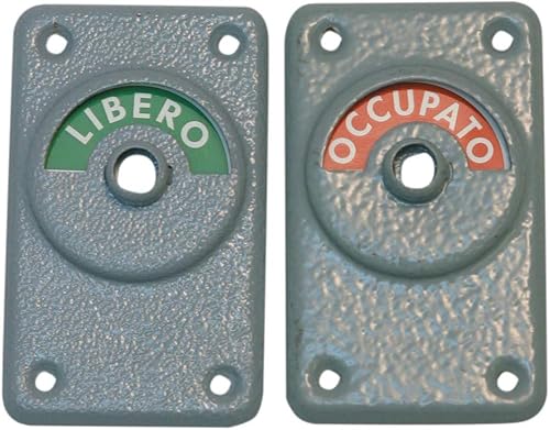 Catenaccio 'Libero/Occupato' Con Chiave Di Emergenza. - Honorern