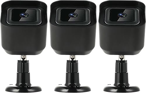 [3 Confezioni] Blink Outdoor Supporto per Fotocamera - Supporto per Fotocamera - Supporto da Parete Regolabile a 360 Gradi con Custodia Protettiva per Fotocamera Blink Outdoor Camera - Nero - Honorern