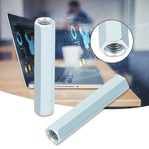 Dadi esagonali lunghi per asta 2 pezzi M8 × 66 in acciaio al carbonio lunghi dadi esagonali per elettrodomestici da ufficio viti di montaggio - Honorern