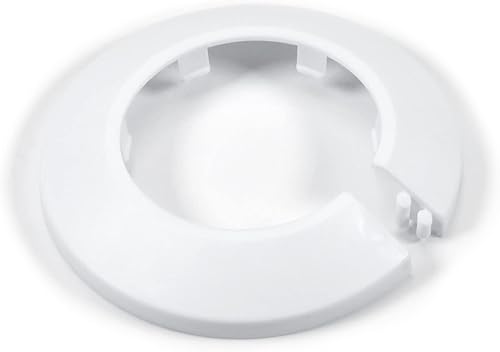 MroMax Adatto a 4,8 cm Diametro Esterno Flangia Tubo Acqua Copertura Decorazione Bianco Radiatore Plastica PP 50 mm Rosetta Collare per Parete 1 Pz - Honorern
