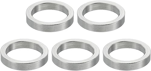 PATIKIL Distanziali in Acciaio Inossidabile M12, 5 Pezzi Distanziali Metallici in Acciaio Inossidabile 12,2 Mm Id x 16 Mm Od x 3 Mm L Distanziali a Vite per 1/2' o Viti M12 - Honorern