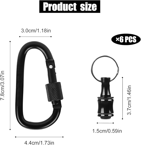 6 Pezzi 1/4 Pollice Portainserti, Portachiavi Portatile Bit Holder Cambio Trapano Supporto per Punte a Cambio per la Maggior Parte Dei Cacciaviti Elettrici Manuali Punte per Trapano - Honorern