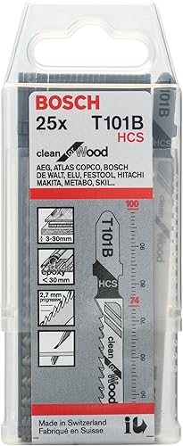 Bosch Professional 25 x Lame per seghetto alternativo T 101 B (per Legno tenero, straight cut, accessorio Seghetto alternativo) - Honorern