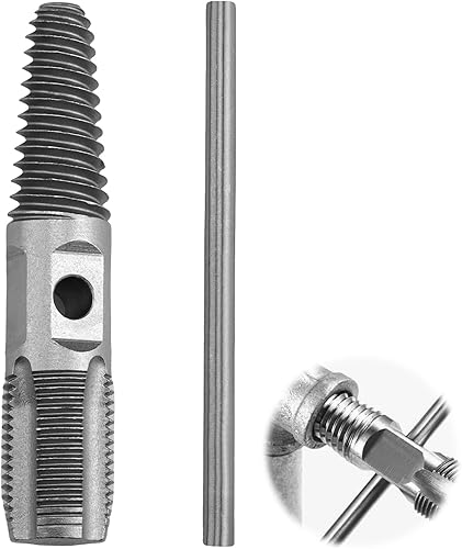 Rotto Estrattore Bullone, JANDH Doppia Testa 1/2' Tubo Vite, Estrattore a Vite con Leva, Nera Estrattore per Bulloni per la Manutenzione dei Tubi e per Staccare i Rubinetti Rotti - Honorern