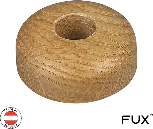 10 rosette per tubi di riscaldamento singoli, 15 mm – 22 mm, copertura per tubi, rosette di copertura, riscaldamento, rivestimento, rosette per radiatore, legno, parquet, rosette in legno (15 mm, - Honorern