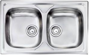 Lavello da incasso Cm, 2 vasche da 79x50 cm. - Honorern