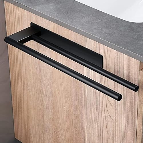 Porta asciugamani bagno adesivo, appendi asciugamani bagno da muro, porta asciugamani bagno da parete in acciaio inox, portaasciugamano da bagno senza fori argento 2 braccio - Honorern
