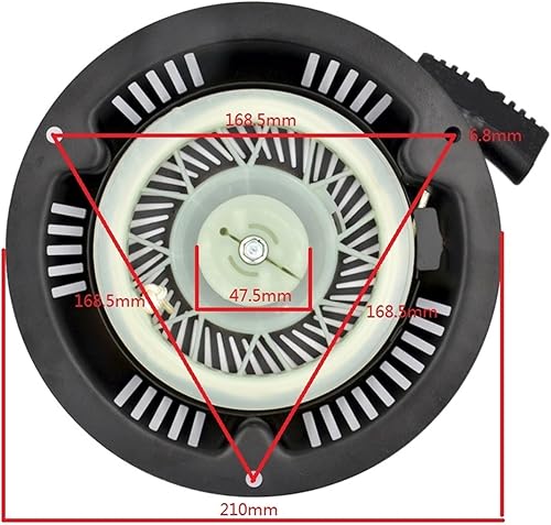 Avviamento a Strappo a Mano a Strappo, Gruppo Tosaerba a Benzina, Strumenti di Costruzione, Parti accessorie della Macchina 1P70 Avviatore per motozappa da Giardino - Honorern