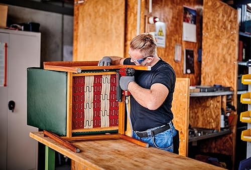 Einhell TE-AC 6 Compressore silenziato (220-240 V, 550 W, serbatoio aria 6 l, max 8 bar, portata aria max 75 l/min., cilindri 2, autolubrificato -no olio, carrellato, inc. 1 manometro, solo 57 dB(A)) - Honorern