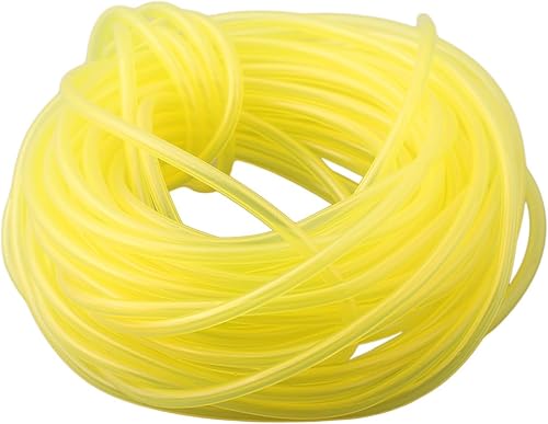 Tubo flessibile per carburante, 10 m, 2 mm x 3,5 mm, per motosega, soffiatore, trimmer motore a gas, resistente all'olio, colore giallo, adatto a varie apparecchiature elettriche esterne - Honorern