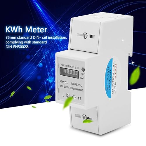 Misuratore di Energia kWh Contatore Elettrico XTM35S Monofase Guida LCD DIN 2P 20 (80) A 220V Misuratore Elettronico di Watt-ora - Honorern