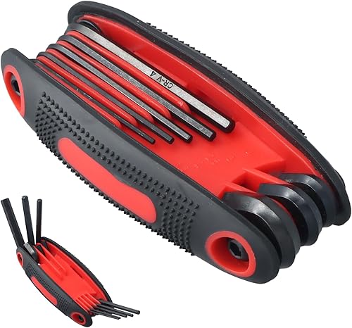 Set di Chiavi a Brugola Pieghevoli Chiavi Esagonali Set Chiavi a Brugola Chiavi a Brugola Chiavi Esagonali Metriche Pieghevoli Set Utensili per Bici Set di Chiavi a Brugol per Veicoli, Mobili - Honorern