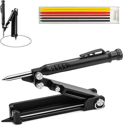 Strumento Multifunzione,7Pcs Set di Attrezzi con Pencil Profondo per Le Misure, Apparecchio per Tuttofare per Marcatura e Misurazione - Honorern