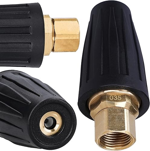 Sillar Ugello Rotante Turbo Filettatura Interna M18 035 Pistola Idropulitrice A Grilletto compatibile con l'idropulitrice Kärcher K HD HDS - Honorern