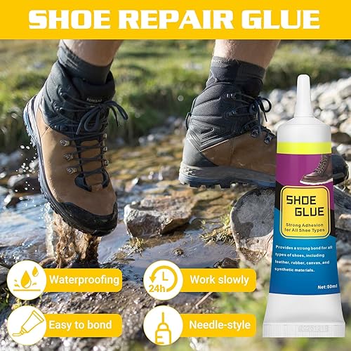 Colla Per Scarpe, Adesivo per Scarpe Forte, Colla Per Riparazione di Scarpe, Trasparente Impermeabile, per Riparare Scarpe Usurate, Sneakers, Stivali, Sandali, Tacchi alti - Honorern