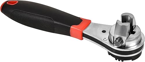 SaferCCTV Chiave a bussola a cricchetto regolabile da 20,3 cm, strumento ad alte prestazioni, con testa flessibile, capacità da 1/4 a 7/8' - Honorern