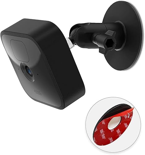 HOLACA Blink - Kit di montaggio a parete per fotocamera da interni (4a generazione), kit di montaggio a parete per Blink senza viti e VHB Stickon, facile da installare, forte supporto adesivo (nero, 1 - Honorern