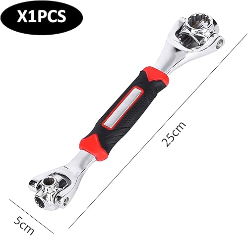 1 chiave girevole 52 in 1, strumenti meccanici automobilistici, strumenti rotanti di riparazione in acciaio inox, chiave universale portatile, chiave universale, chiave multifunzione. - Honorern