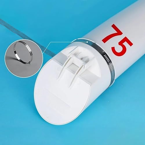 Valvola di ritegno del tubo di drenaggio Tubo di scarico in PVC per fognature anti-riflusso Valvola di ritegno unidirezionale con morsetto Tappo filtro per tubo di drenaggio antiodore e a - Honorern