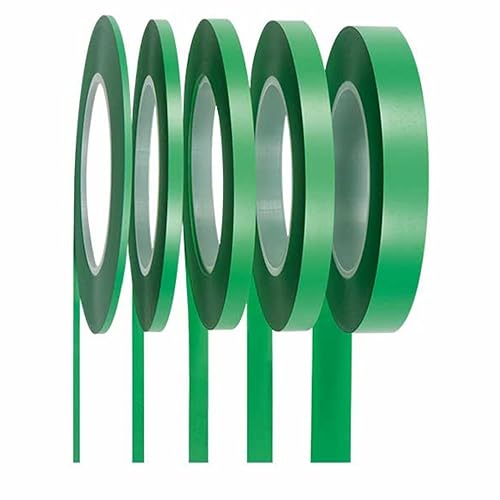 Nastro linea fine Colad per mascherare gli oggetti per verniciare piú colori o lavori di aerografia 6 mm x 55 m, colore: Verde - Honorern