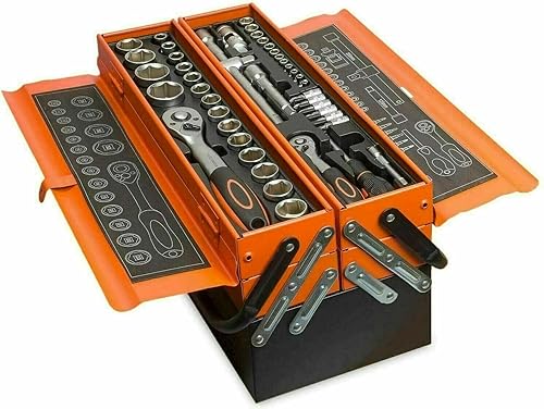 SET DI ATTREZZI 85 PEZZI CASSETTA DA TRASPORTO 5 SCOMPARTI UTENSILI MANUALI KIT RIPARAZIONE - DISCORAMA® - Honorern